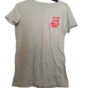 AEROPOSTALE  EVERYTHING WILL BE FINE GRAPHIC T SHIRT SIZE LARGE